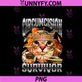 Circumcision Survivor PNG, Cat Meme Bootleg Funny PNG