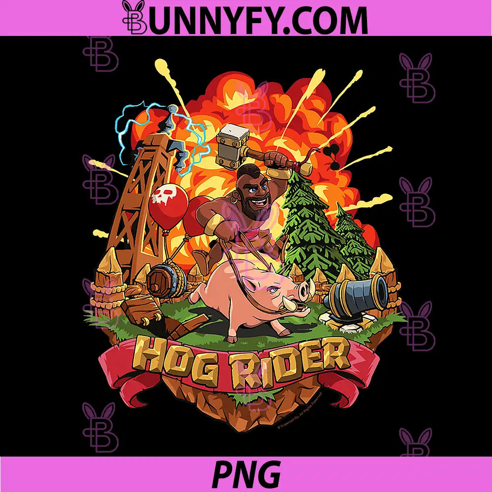 Clash of Clans PNG, Hog Rider Epic Explosion Logo PNG