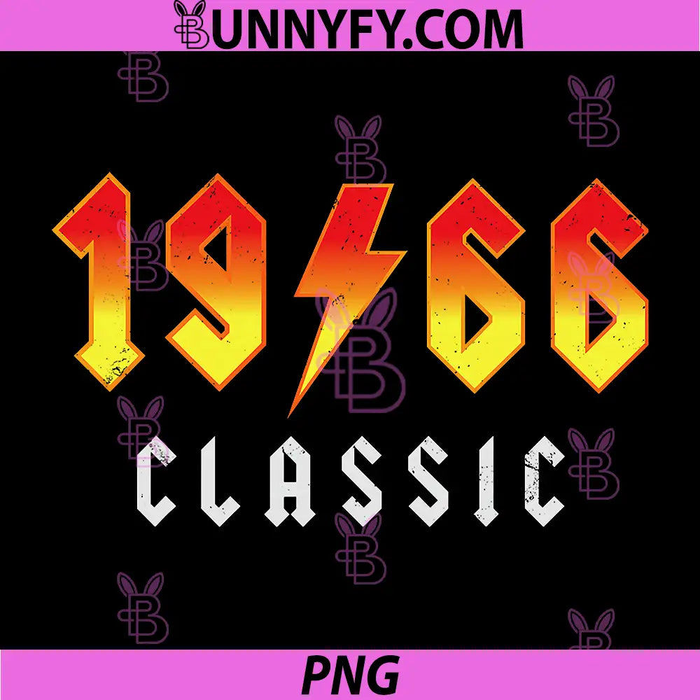 Classic 60 Birthday Decorations PNG, 60yr 1966 60th Birthday PNG