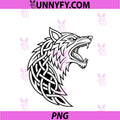 Classic Knotwork Fenrir PNG, Viking Wolf & Norse Mythology PNG