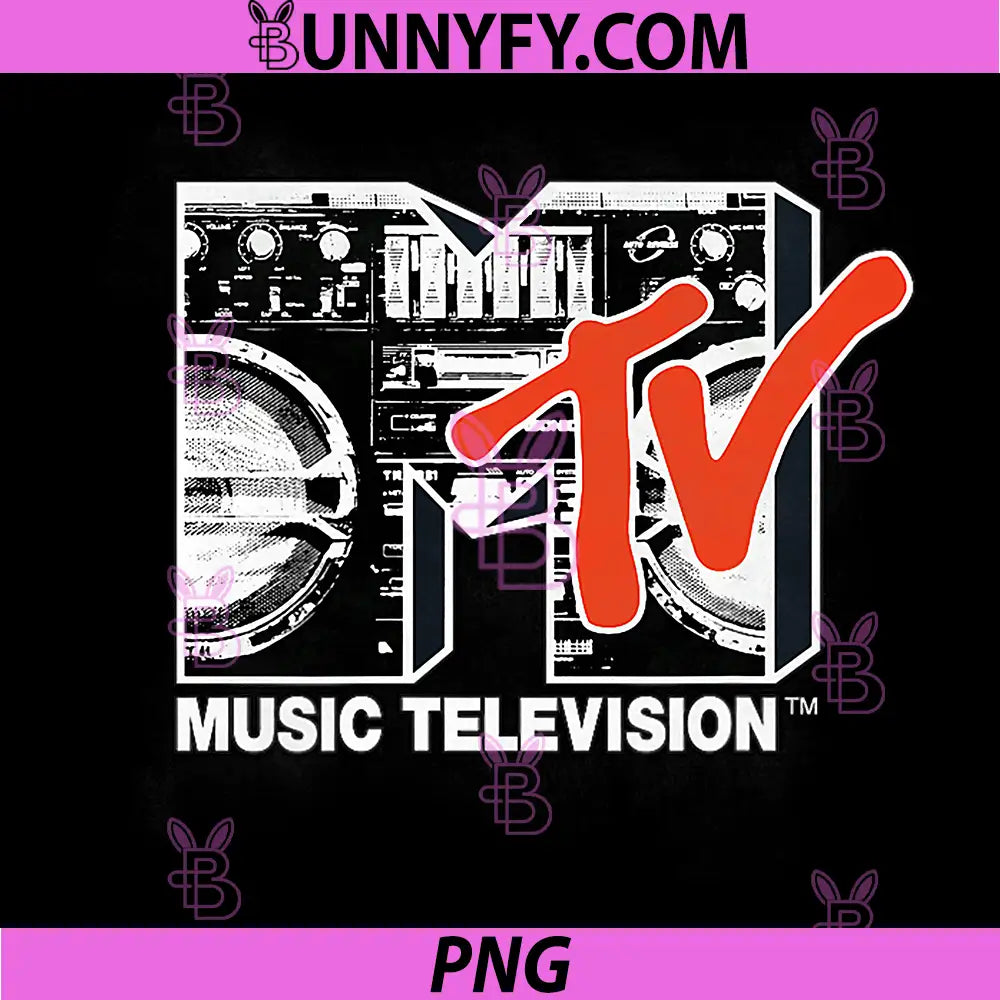 Classic MTV Logo PNG, Radio Design PNG