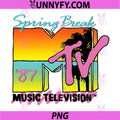 Classic MTV Logo PNG, Spring Break 87' PNG