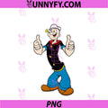 Classic Pop Eye PNG, Vintage Cartoon Thumbs Up PNG