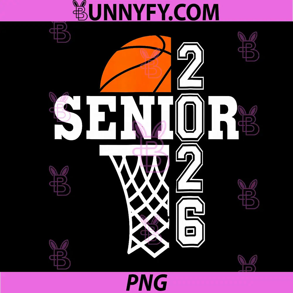 Class of 2026 Basketball PNG, Senior 26 Player Team Graduation PNG