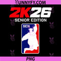 Class of 2026 PNG, Senior Year Gamer Style Basketball Grad PNG