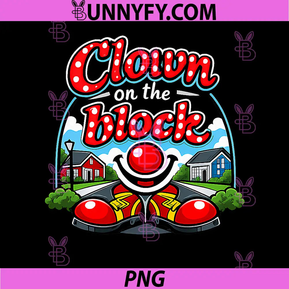 Clown on The Block PNG, Local Pride Badge Graphic PNG