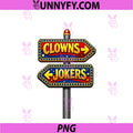 Clowns And Jokers PNG, Funny Sarcastic Retro Direction PNG