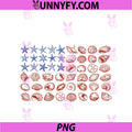 Coastal Shell American Flag PNG, 4th July USA 250 Years Freedom PNG