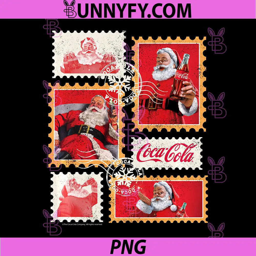 Coca-Cola Company PNG, Coca-Cola Holidays Stamp Collage Performance PNG