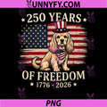 Cocker Spaniel Dog 250 Years of Freedom PNG, USA Flag 4th July PNG