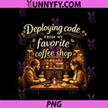 Coffee Shop Coding Adulting Humor PNG, Developer Design PNG
