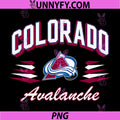 Colorado Avalanche Retro PNG, Diamond Black Officially Licensed PNG