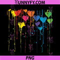 Colorful Hearts PNG, Dripping Paint Splatter PNG