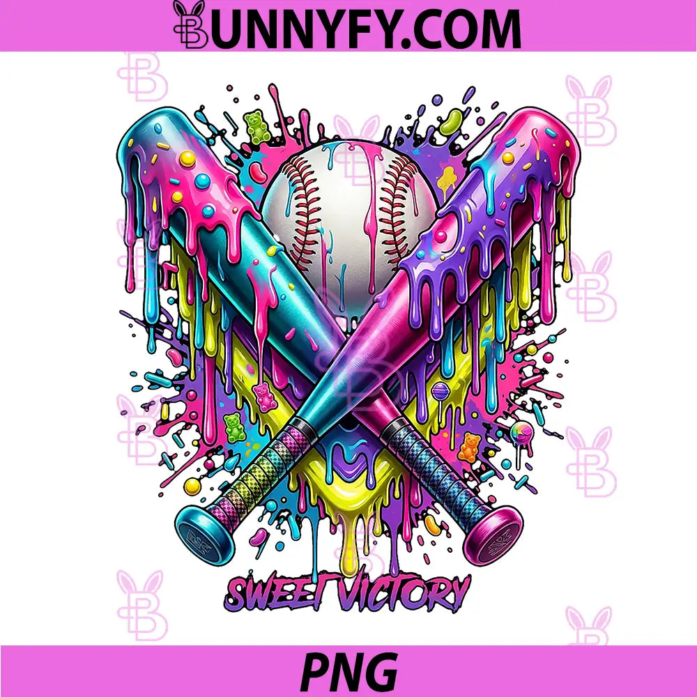 Colorful Ice Cream Funny PNG, Baseball Player Drip PNG