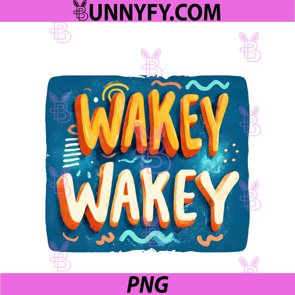 Colorful Wakey PNG, Wakey Logo PNG