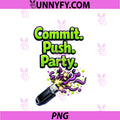 Commit Push Party PNG, IT Reboot Humor Design PNG
