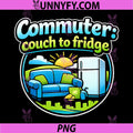 Commuter Couch To Fridge PNG, Local Pride Badge Graphic PNG