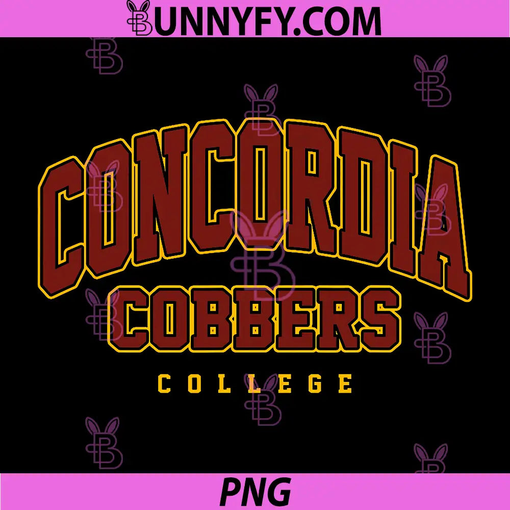 Concordia Cobbers College PNG, Concordia College Vintage Arch Text PNG