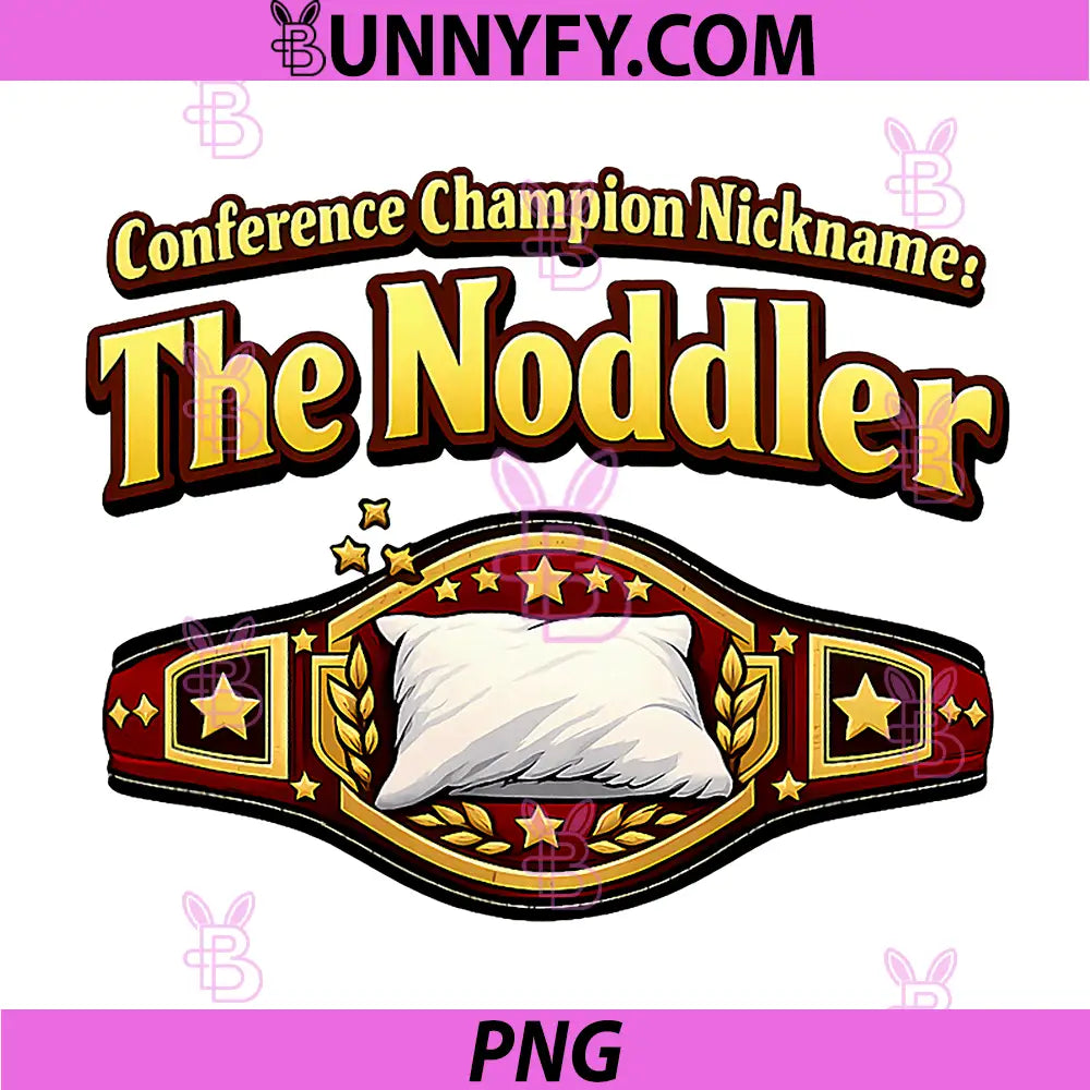 Conference Champion The Noddler PNG, Funny Office Meeting Champion Belt PNG