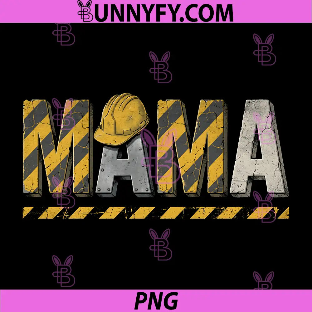 Construction Mama Vintage Worker Mom PNG, Hard Hat Builder Mom Design PNG