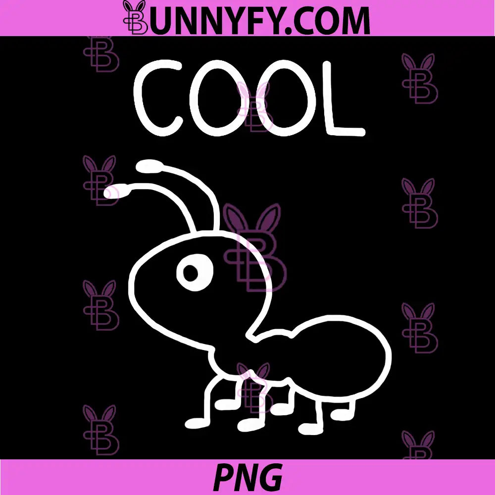 Cool Ant Funny PNG, Minimal Ant Cartoon Line Art PNG