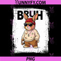 Cool Bruh Rabbit PNG, Funny Bunny Easter Day PNG