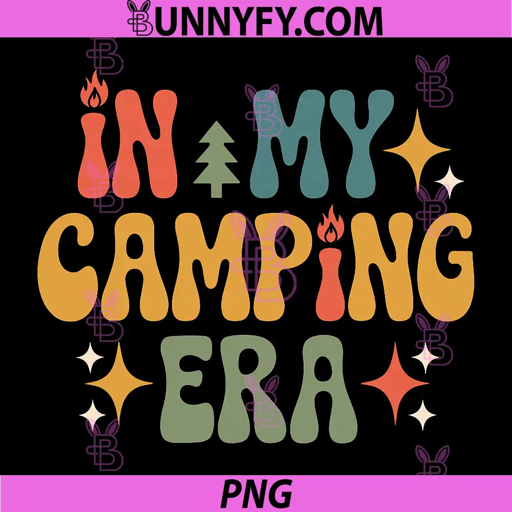 Cool Camping Art PNG, Outdoor Camping Lovers PNG