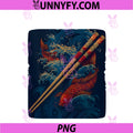 Cool Chopsticks Design PNG, With Koi Carp Costume PNG