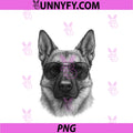 Cool German Shepherd Dog PNG, With Sunglasses PNG