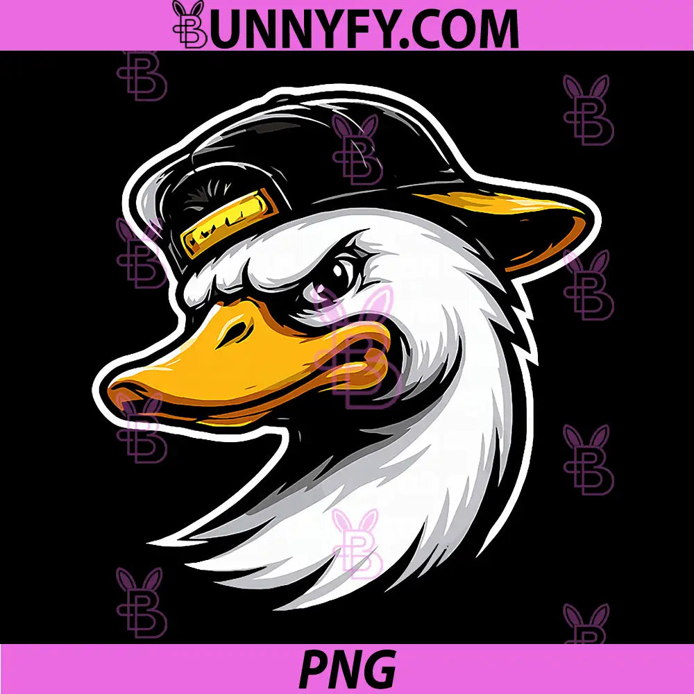 Cool Goose Graphic Street Style PNG, Bird Head Bold Urban Design PNG