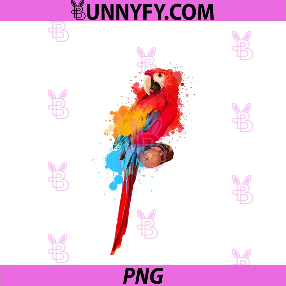Cool Parrot Art PNG, Pet Bird Tropical Parrot Lover Performance PNG
