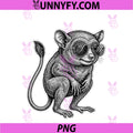 Cool Tarsier Wearing PNG, Sunglasses Drawing Art PNG