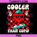 Cooler Than Cupid PNG, Valentine Skate Heart Cool Graphic PNG