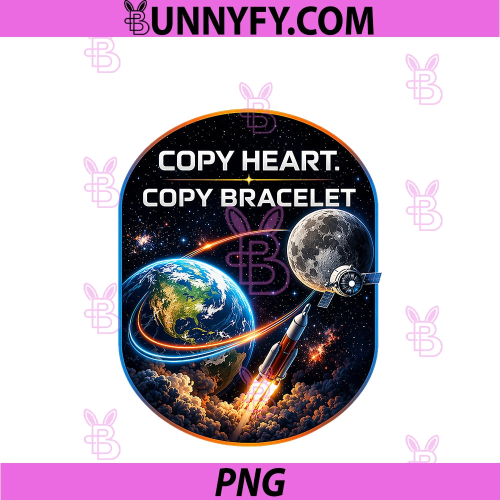 Copy Heart Copy Bracelet PNG, Funny Friendship PNG