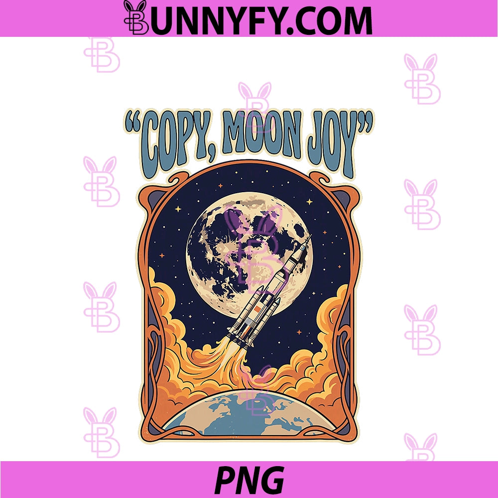 Copy, Moon Joy Retro PNG, Rocket Launch Space PNG