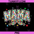 Coquette Autism Mama PNG, Autism Awareness in My Autism Mom Era PNG
