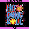 Coquette Bow Funny PNG, Game Day Softball Mama PNG, Hit The Dang Ball PNG