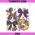 Coquette Bow King Cake PNG, Balloon Dog Fleur De Lis Mardi Gras PNG