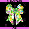 Coquette Bow Lucky Charm Shamrock PNG, St Patricks Day Irish Cute PNG