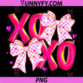 Coquette Valentine XOXO PNG, Funny Valentine Bow Hearts Lover PNG