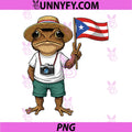 Coqui Frog Puerto Rico Flag PNG, Boricua Taino Cartoon Animal PNG