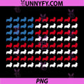 Corgi Patriotic America Flag PNG, Funny Dog Lovers 4th of July PNG