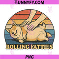 Corgi Rolling Fatties PNG, Pun Joke Dog Lover PNG