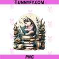 Cottagecore Aesthetic Siberian Husky Dog PNG, Reading Book Nerd PNG
