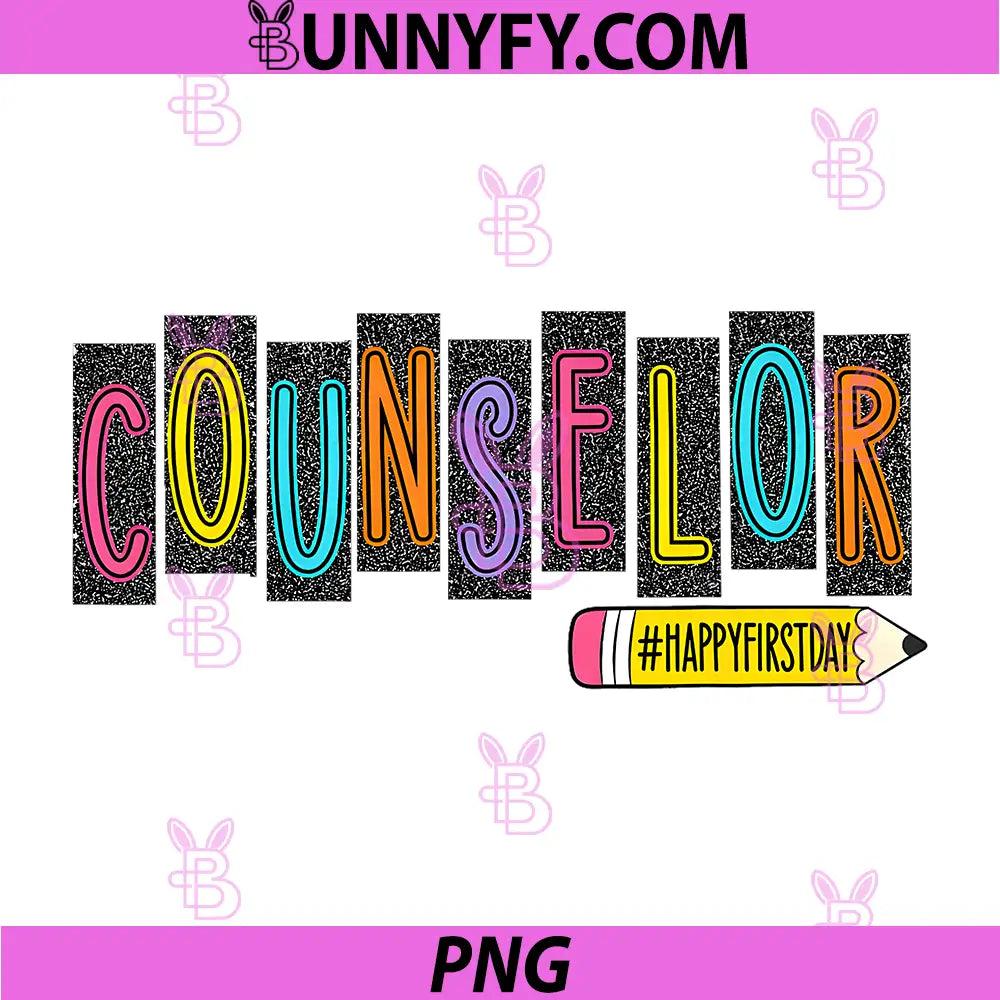 Counselor Teacher Back to School PNG, Happy First Day of School PNG