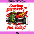 Courting Disaster Not Today PNG, Pickleball Retro Graphic PNG