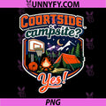 Courtside or Campsite Yes PNG, Varsity Basketball Camping Badge PNG