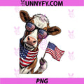Cow Farmer Patriotic PNG, American Flag 4th of July USA PNG