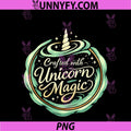 Crafted with Unicorn Magic PNG, Equestrian Seal Design PNG