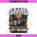 Crane Operator PNG, Coffee First Construction PNG